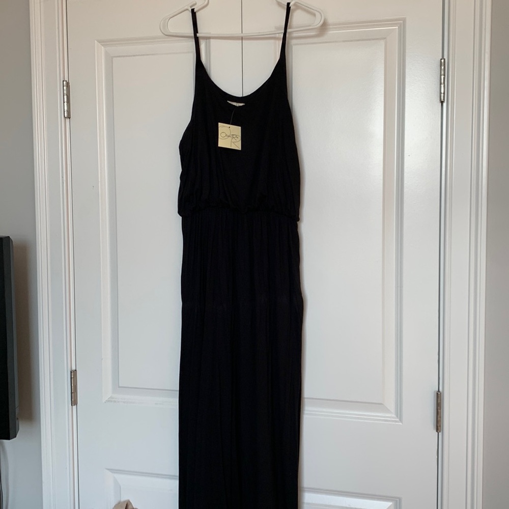Very Stretchy/Soft Long Black Dress